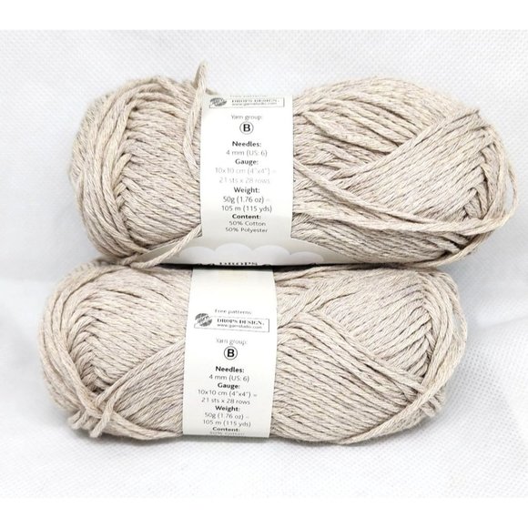 Drops Cotton Light Yarn - Color 21, Dyelot 524 - Cotton/Polyester Blend Yarn - Picture 6 of 10